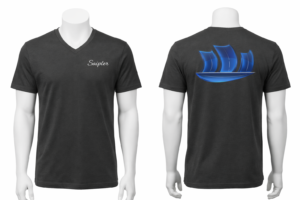 Saipter V-Neck Tee (Charcoal)